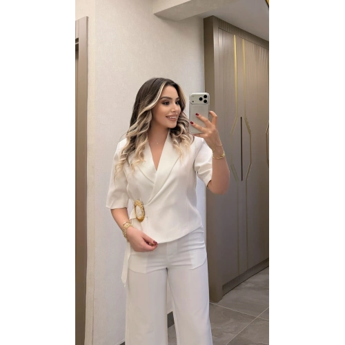 Beyaz Gold Tokalı Takım