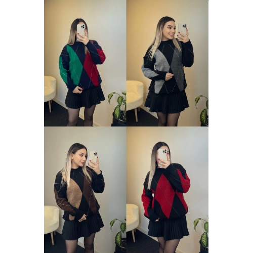 Baklava Desenli Kazaklar