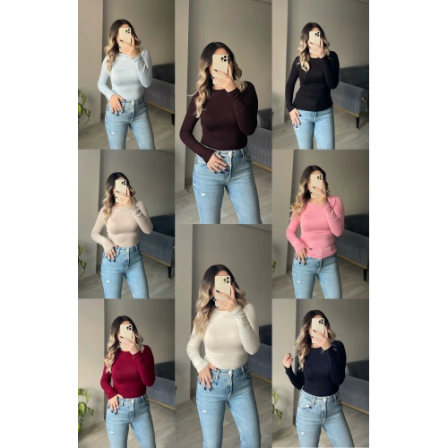 Oysh Bisiklet Yaka Bodyler(Parmak Geçirmesiz)