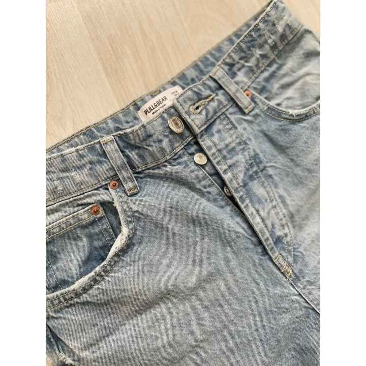 Yüksek Bel Mavi Mom Jean PB