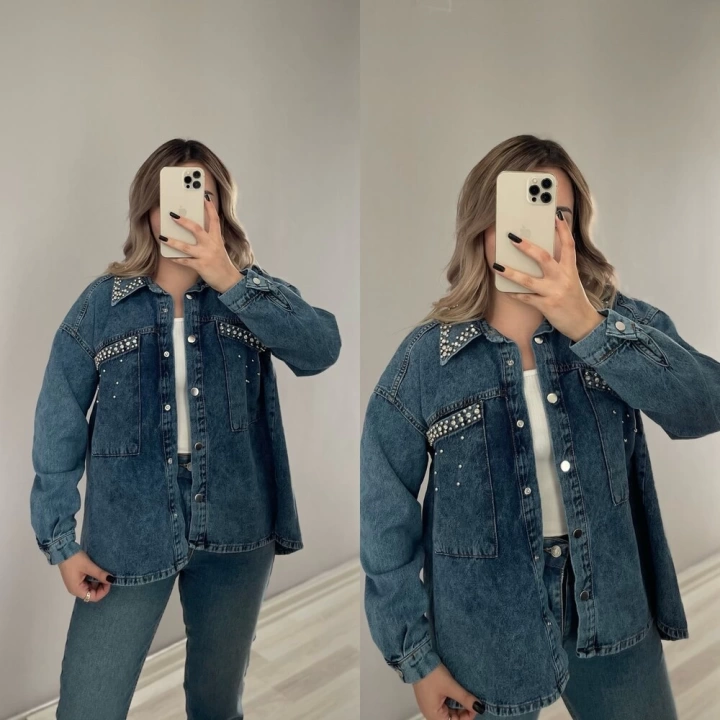 Taşlı Denim Ceketler