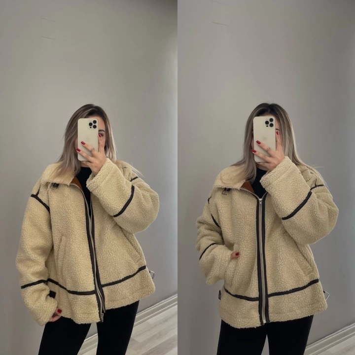 ZR Model Peluş Mont