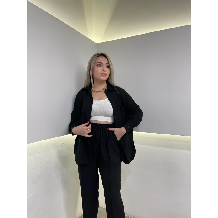 Siyah Keten Takım