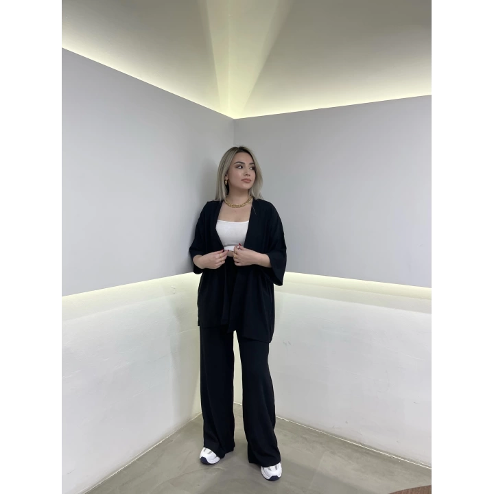 Siyah Kimono Takım