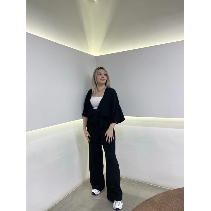 Siyah Kimono Takım