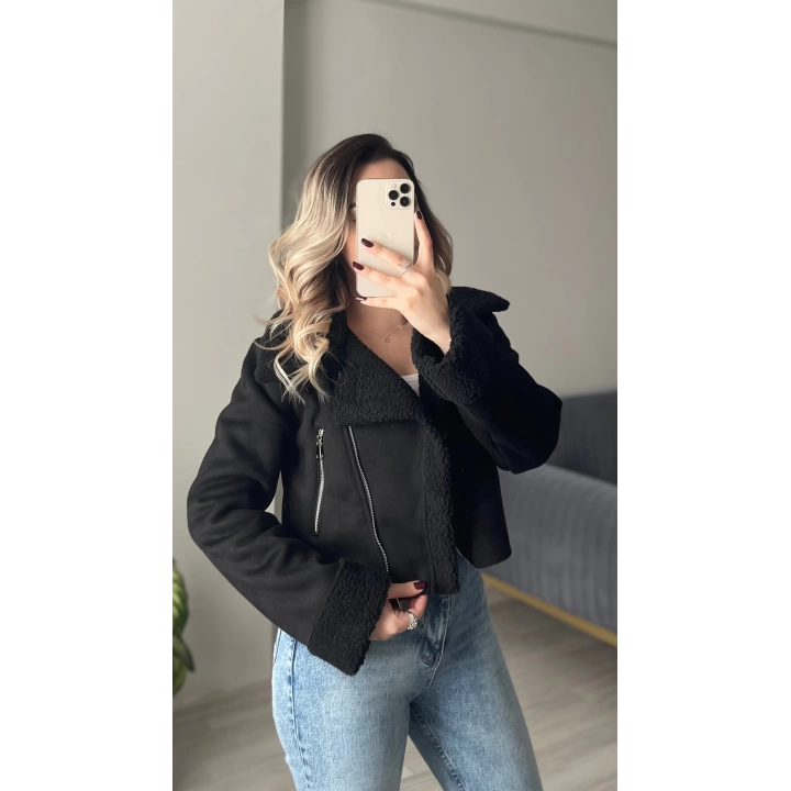 İçi Peluş Süet Montlar