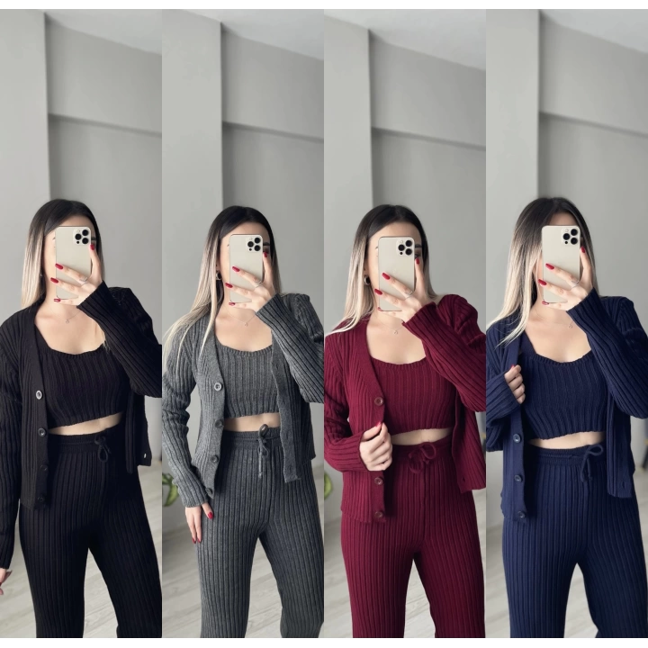 3’lü Set Triko Takım