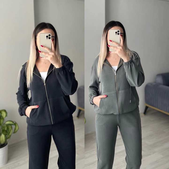 Oysh Modal Kumaş Kapuşonlu Eşofman Takımları