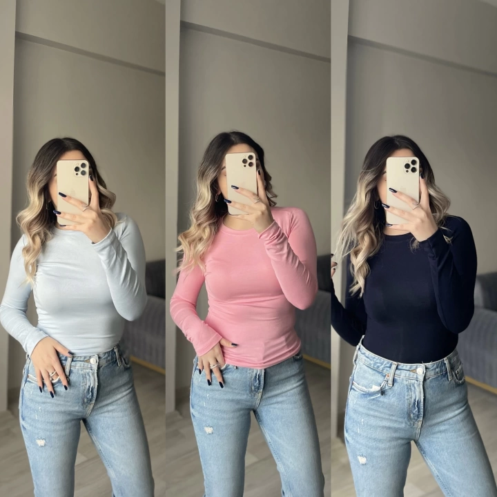 Oysh Bisiklet Yaka Bodyler(Parmak Geçirmesiz)
