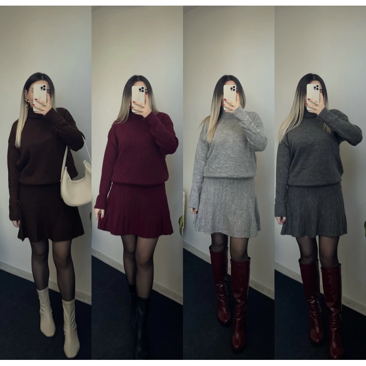 Boğazlı Triko Takım