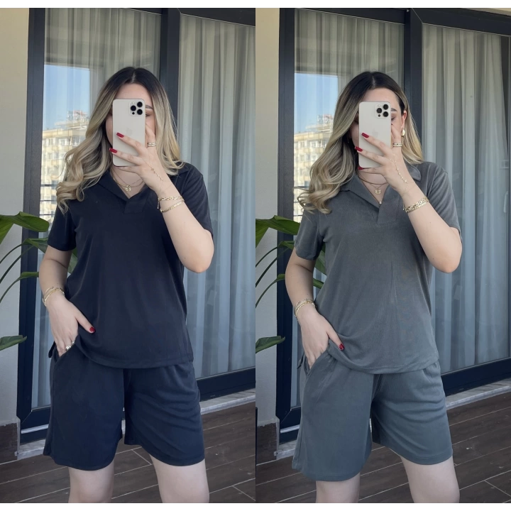 Oysh Polo Yaka Şortlu Takım
