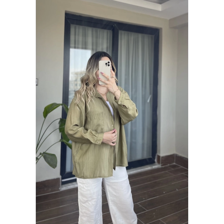 Yeşil Modal Gömlek