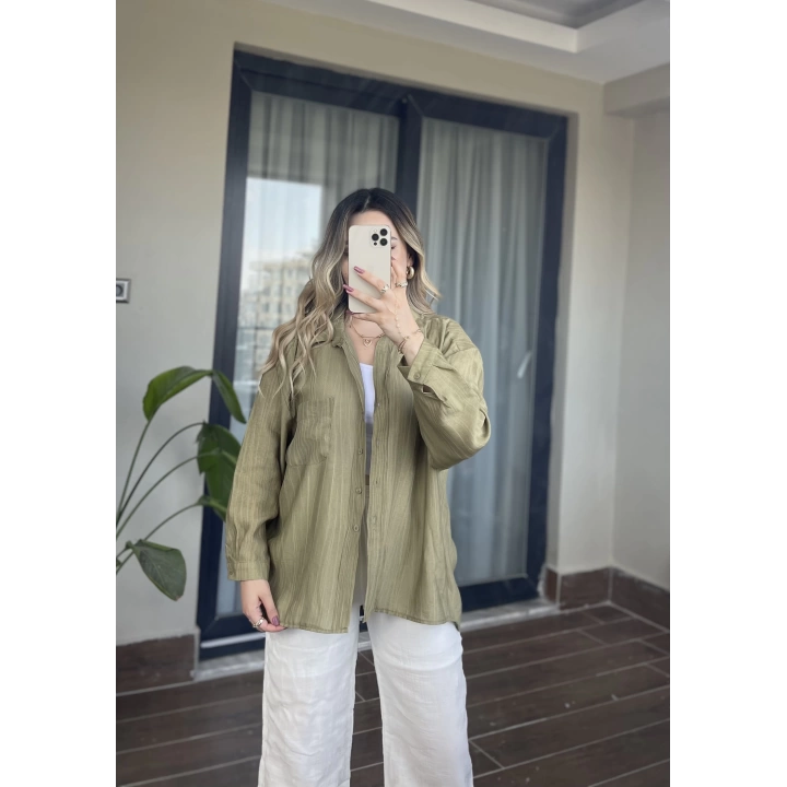 Yeşil Modal Gömlek
