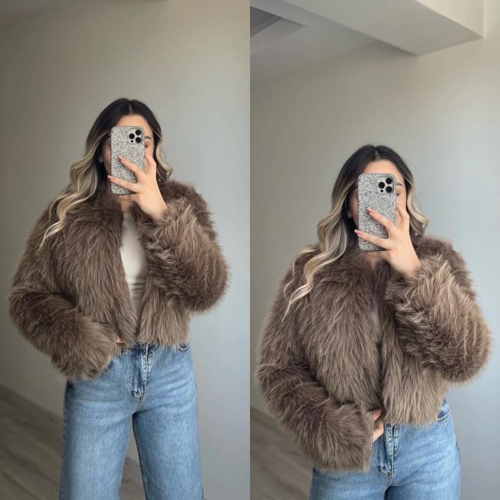 Vizon Crop Kürk