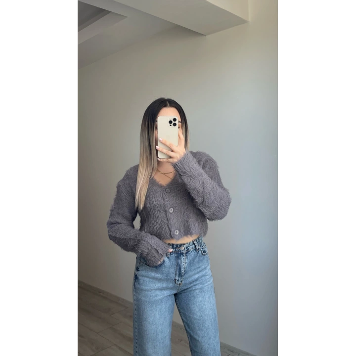 Sakallı Crop Kazak Antrasit