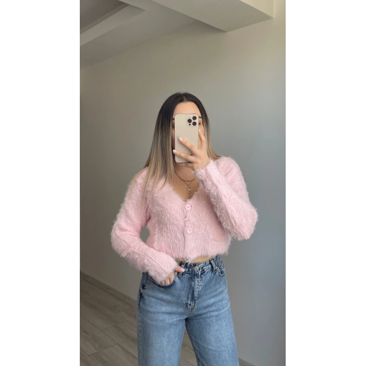 Sakallı Crop Kazak Tozpembe