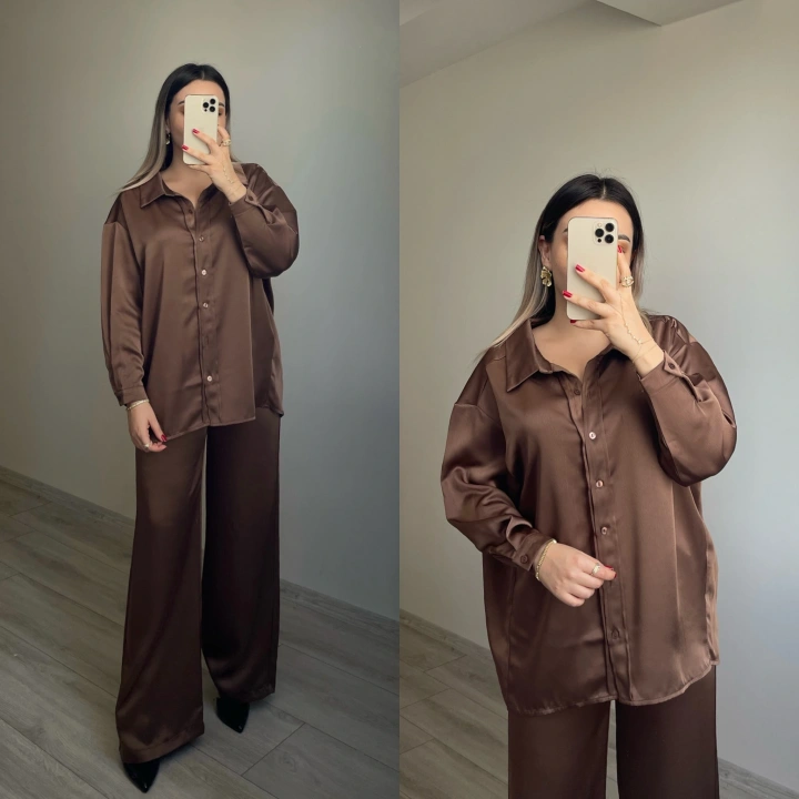 Acı Kahve Saten Takım