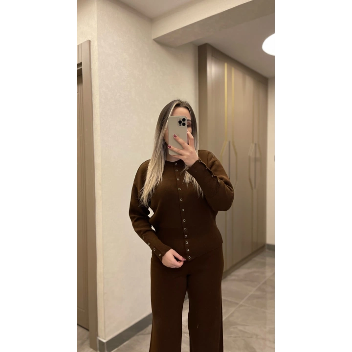 Acı Kahve Çelik Triko Takım