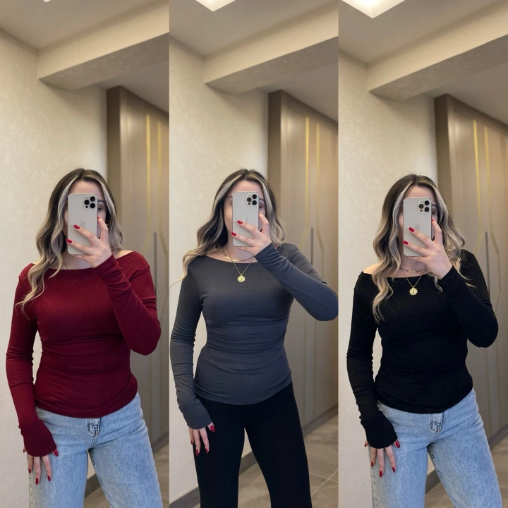 ZR Yandan Büzgülü Bluzler