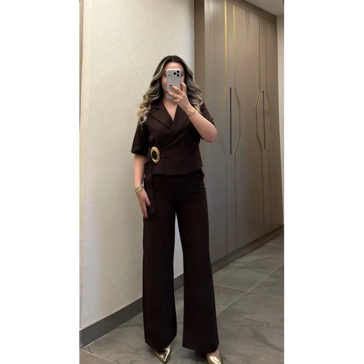 Acı Kahve Gold Tokalı Takım