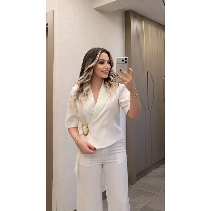 Beyaz Gold Tokalı Takım