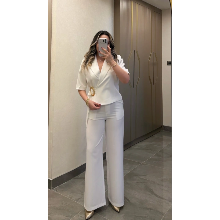 Beyaz Gold Tokalı Takım