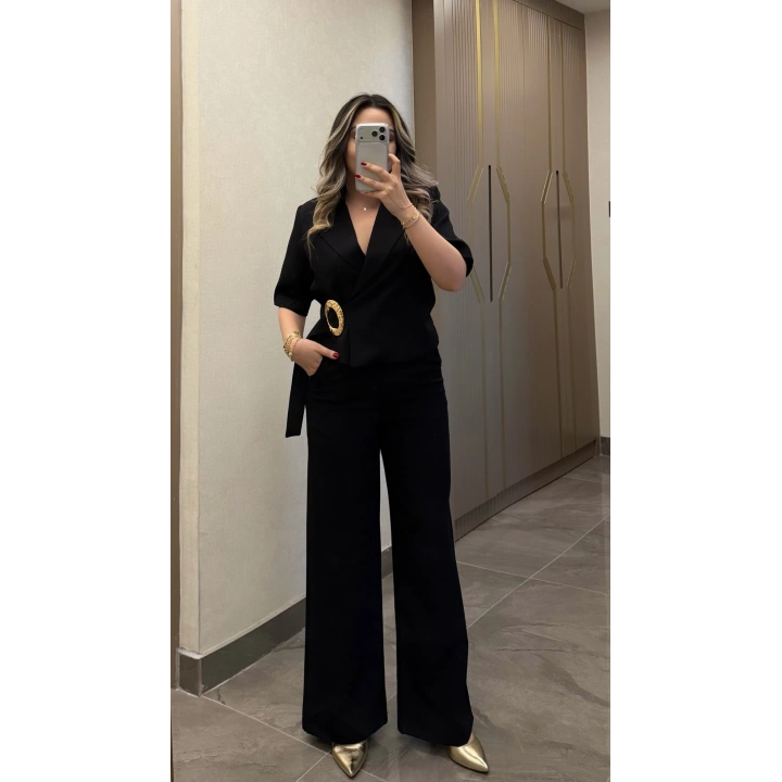 Siyah Gold Tokalı Takım