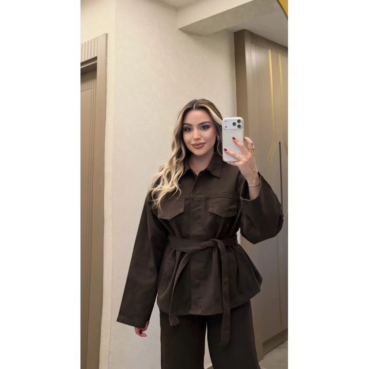 Acı Kahve Denim Takım