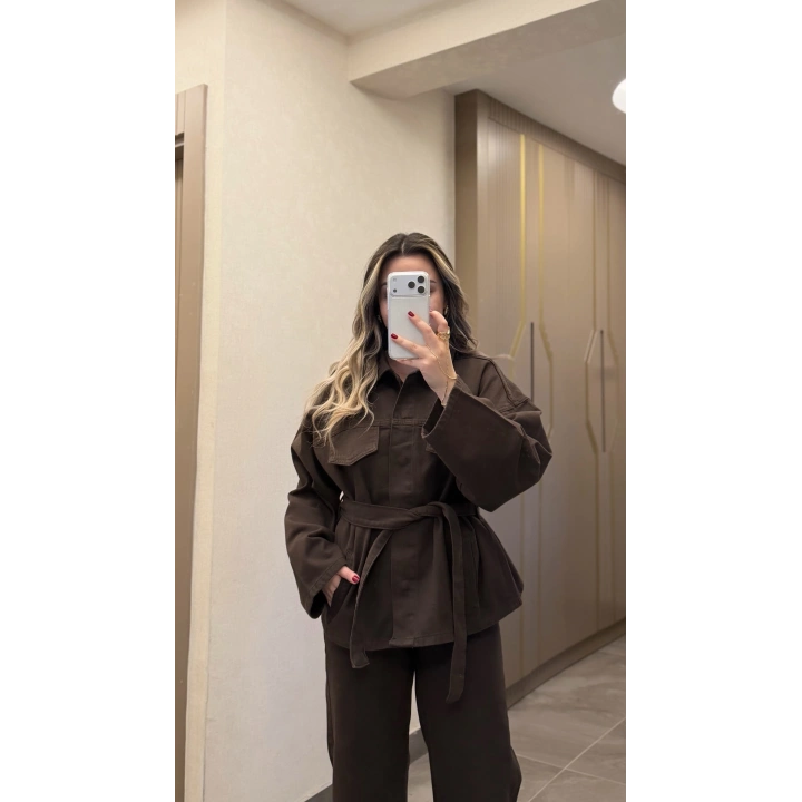 Acı Kahve Denim Takım