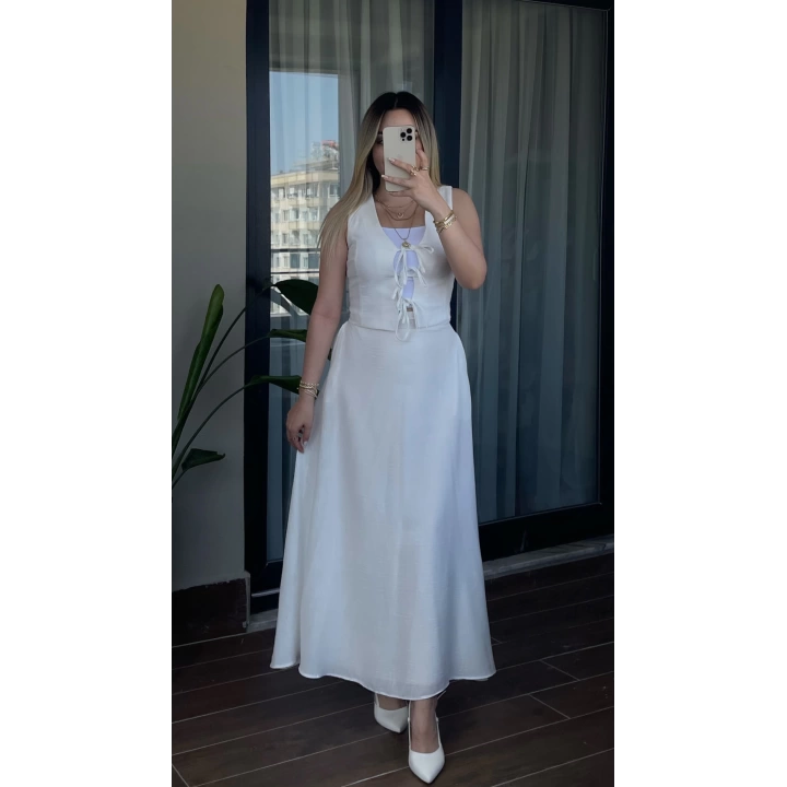 Astarlı Cepli Keten Etekler
