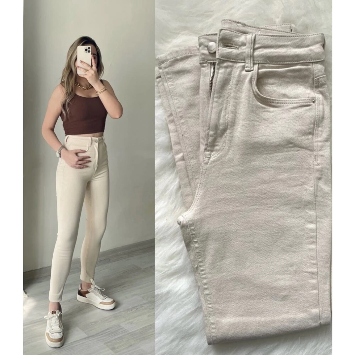 Bej Skinny Jean