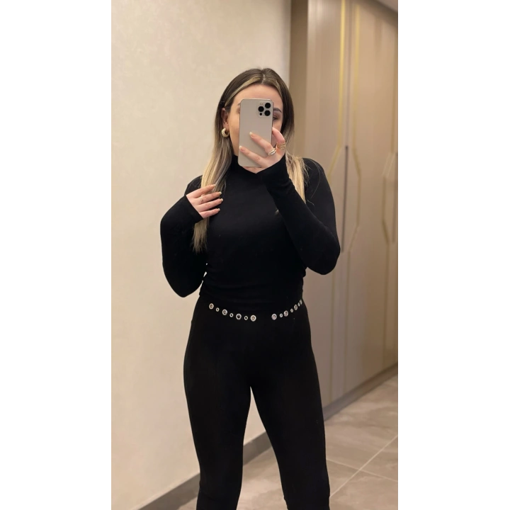 Brshka Bel Detaylı İspanyol Tayt