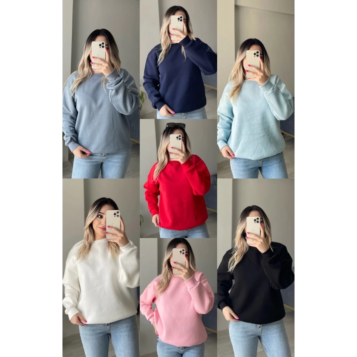 İçi Şardonlu Sweatshirtler(8 Renk)