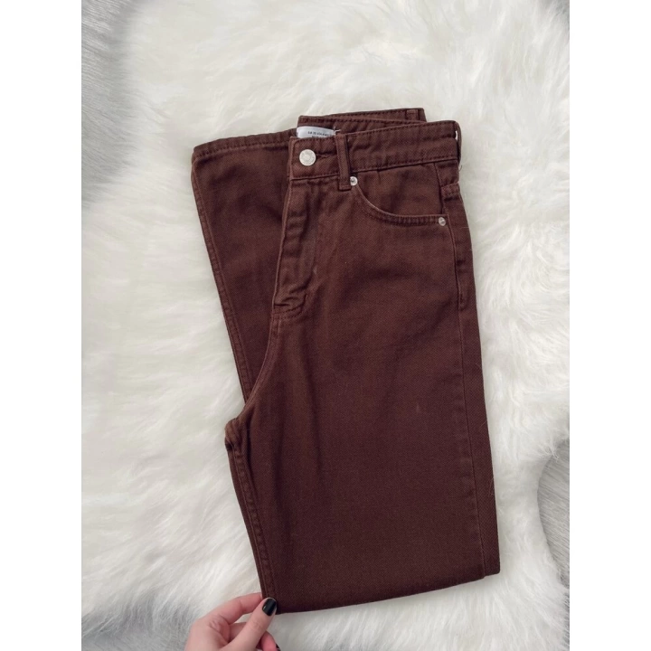 Kahverengi Mom Jean ZR