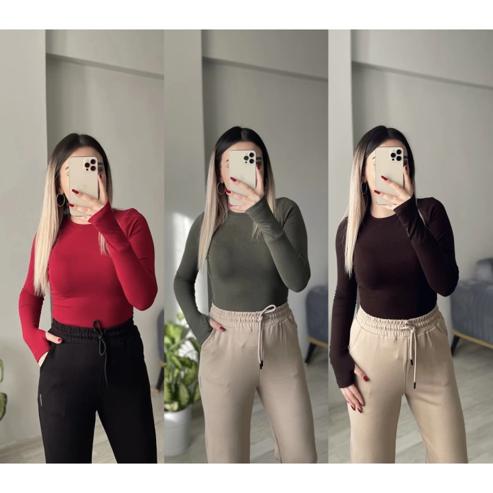 Oysh Parmak Geçirmeli Bodyler(6 Renk)