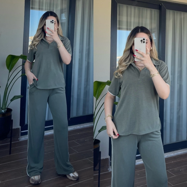 Oysh Polo Yaka Modal Takım Yeşil