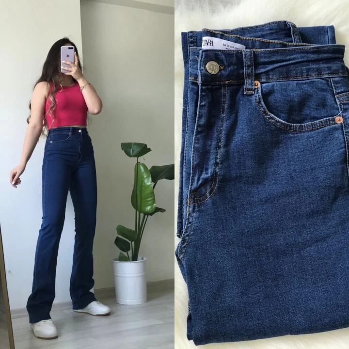 Lacivert Straight Jean