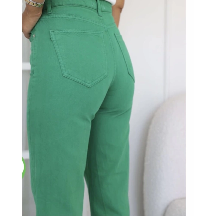 Yeşil Straight Jean