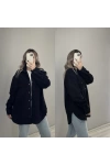 Siyah Kaşe Gömlek Ceket