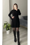 Siyah HM Model Triko Elbise