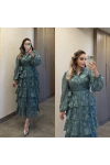 Mint Katkatlı Elbise