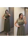 Haki Yeşil Modal Elbise