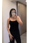 Göğüs Pedli Siyah Atlet