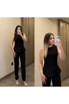 Siyah Bluz Pantolon Takım