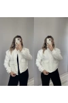 ZR Model Beyaz Bomber Ceket