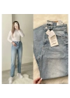 Yüksek Bel Mavi Mom Jean PB