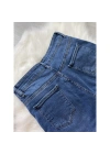 Mavi Likralı Mom Jean Zr