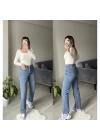ZR Yıkamalı Mavi Mom Jean