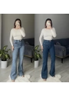 ZR Önü Cepli Flare Jeanler