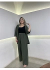 Haki Yeşil Kimono Takım